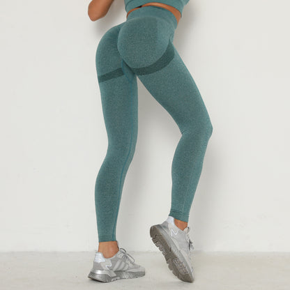 Legging de sport femme – taille haute, effet push-up, couture invisible (S–L)