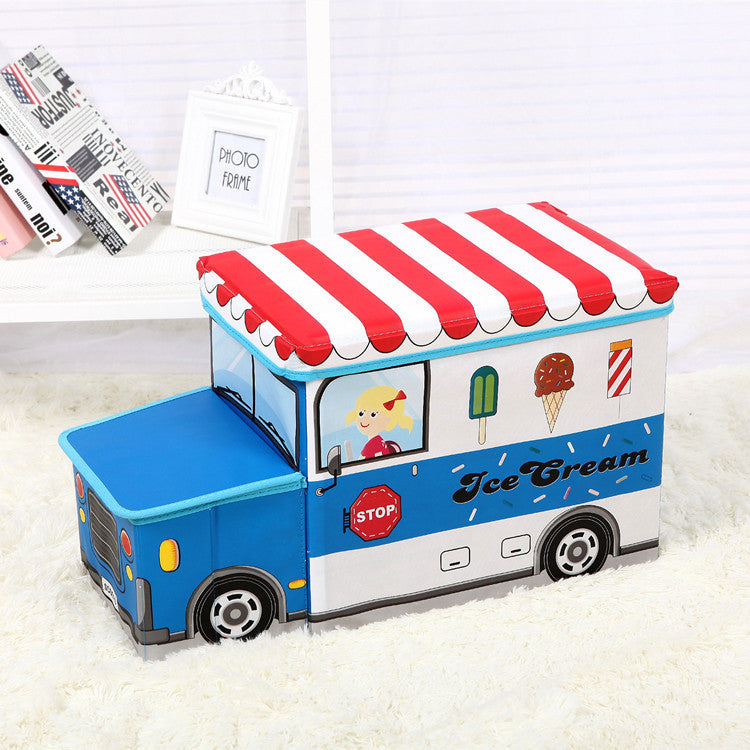 Boîte de Rangement Pliable Cartoon – 35L, Tissu Non-tissé