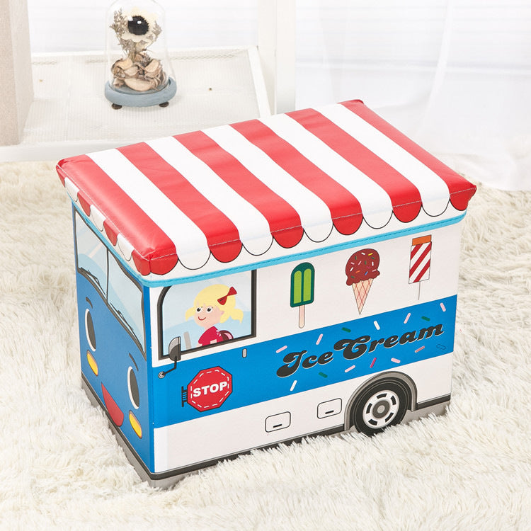 Boîte de Rangement Pliable Cartoon – 35L, Tissu Non-tissé