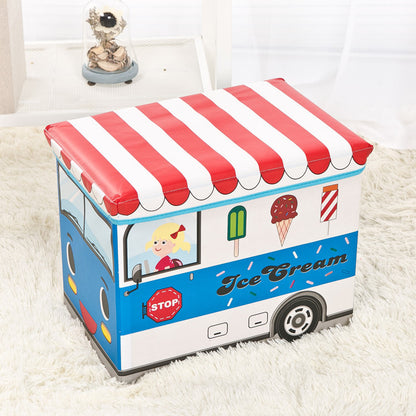 Boîte de Rangement Pliable Cartoon – 35L, Tissu Non-tissé
