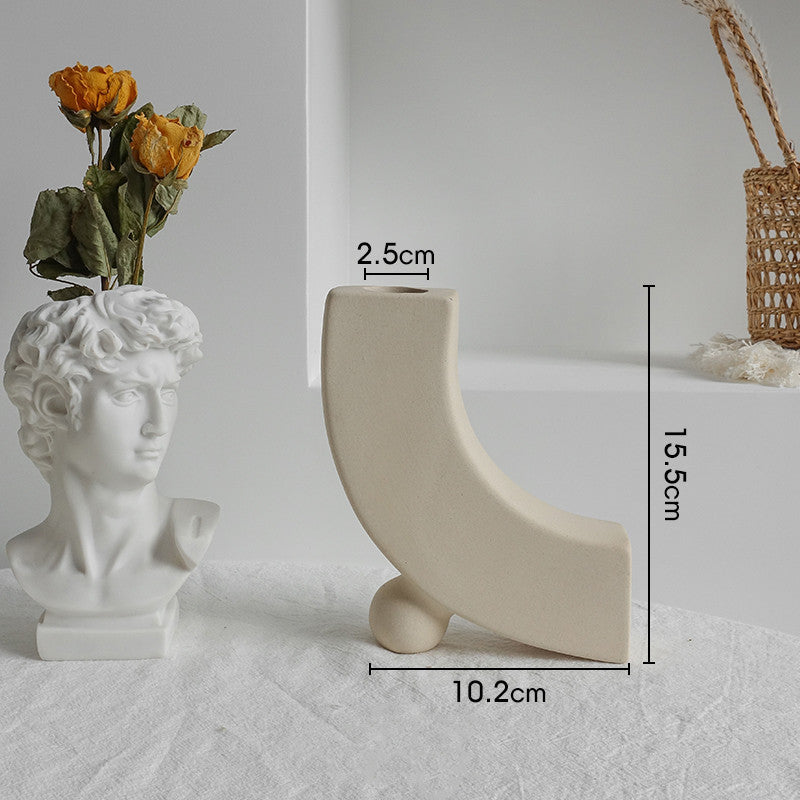 Vase Déco en Céramique – Style Scandinave Mat