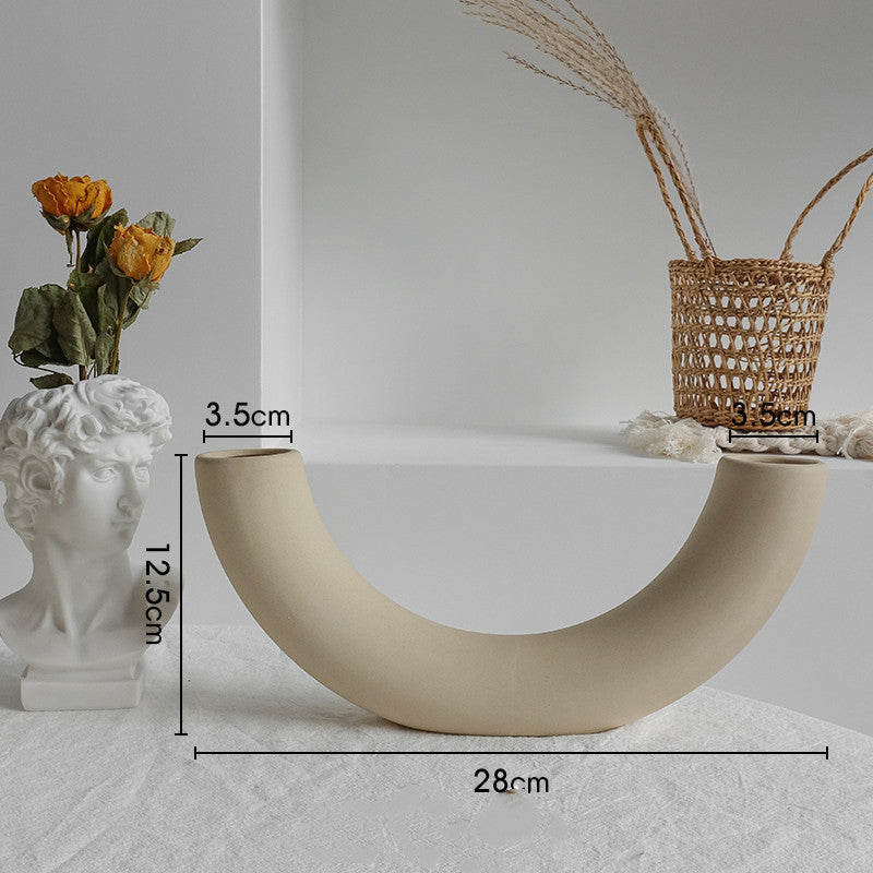 Vase Déco en Céramique – Style Scandinave Mat