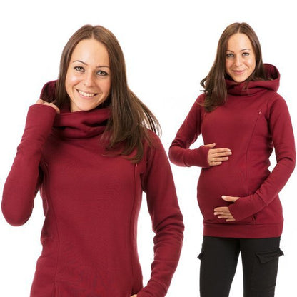 Sweat à Capuche Épais Grossesse – Confort Douillet et Style Assuré