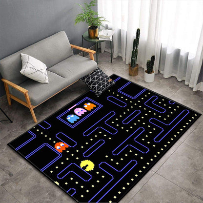 Tapis Gamer Rétro – Manettes Consoles (99×152 cm)