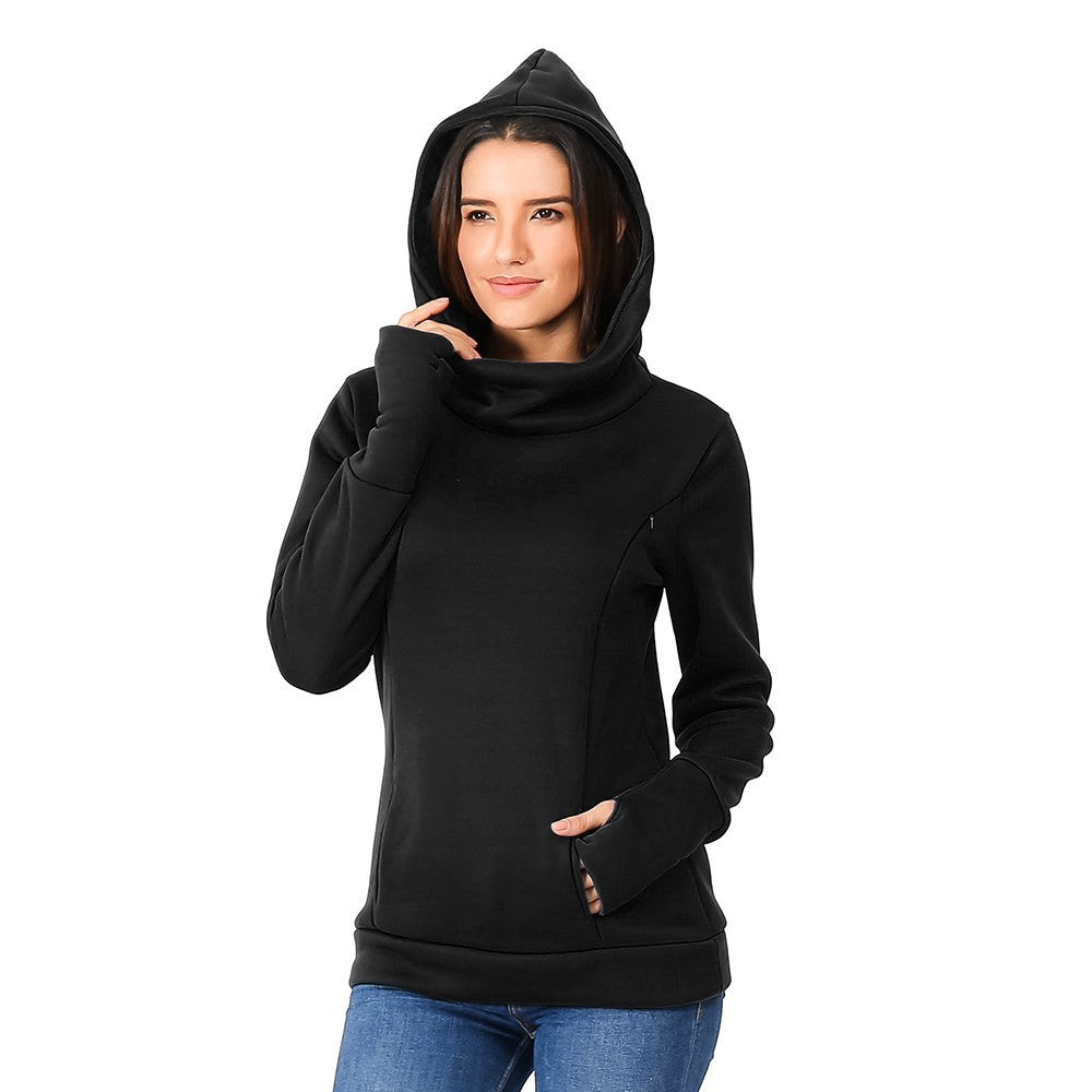 Sweat à Capuche Épais Grossesse – Confort Douillet et Style Assuré