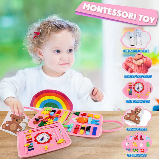 Tableau d’Apprentissage en Feutrine – Jouet Éducatif Enfant