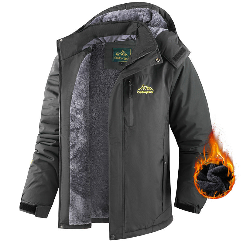 Veste Hiver Homme Imperméable Doublée Polaire