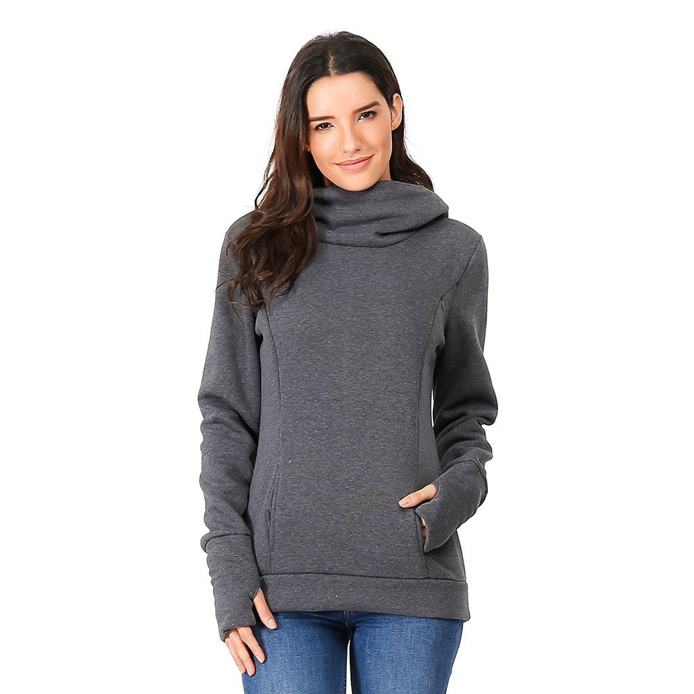 Sweat à Capuche Épais Grossesse – Confort Douillet et Style Assuré
