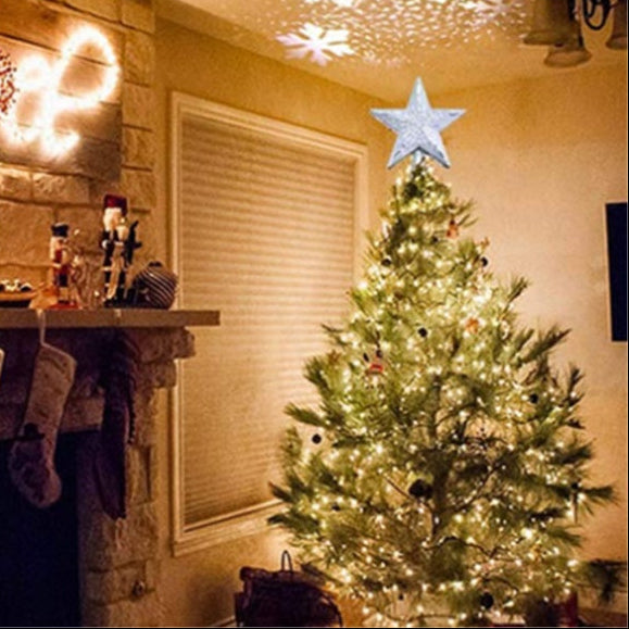 Étoile Lumineuse LED de Sapin – Projecteur Neige ou Flocon