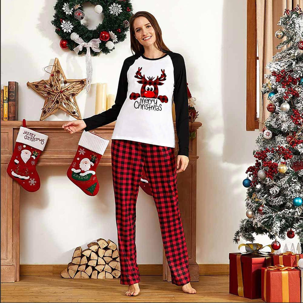 Pyjamas de Noël Familiaux – Tenues Assorties Parent-Enfant en Coton