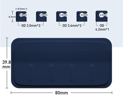 Organiseur Magnétique de Câbles – Support de Bureau en Silicone