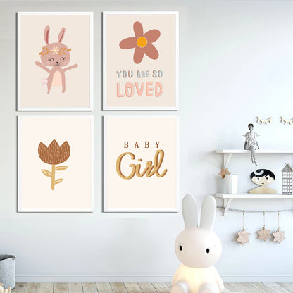 Mur avec 4 posters pour enfant