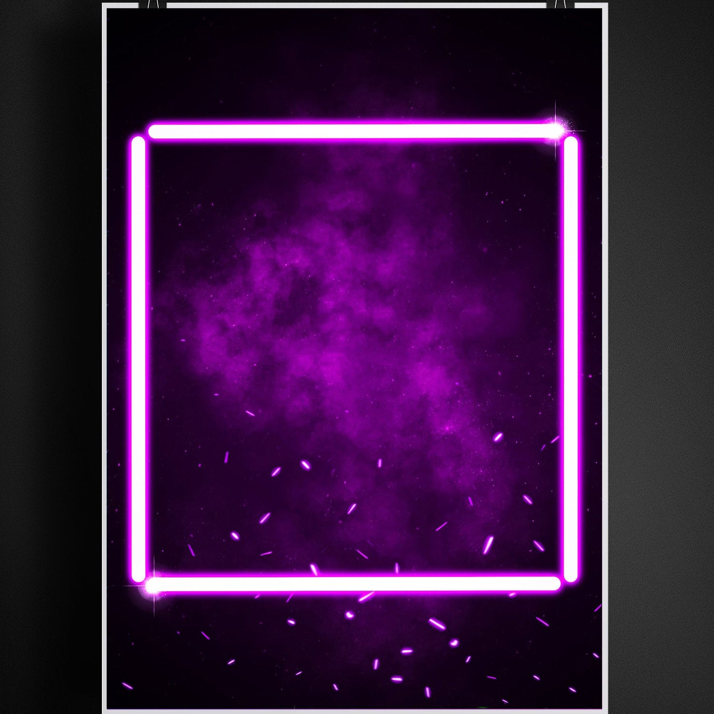 Poster néon manette