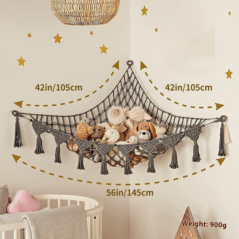 Filet de Rangement d’Angle – Style Nordique