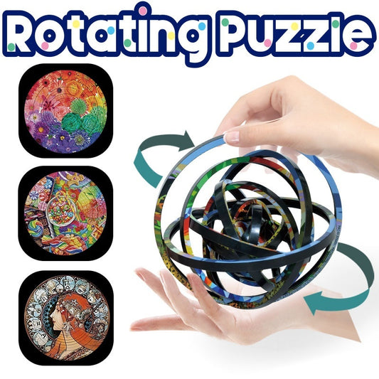 Puzzle 3D Rotatif – Jeu Éducatif Anti-Stress