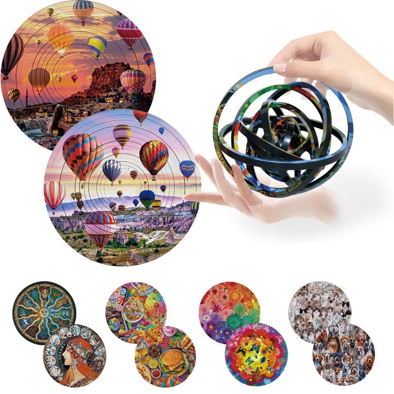 Puzzle 3D Rotatif – Jeu Éducatif Anti-Stress