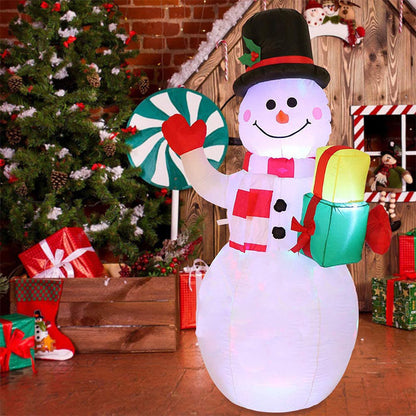 Décoration gonflable LED de Noël – Père Noël, Bonhomme de neige ou Sapin