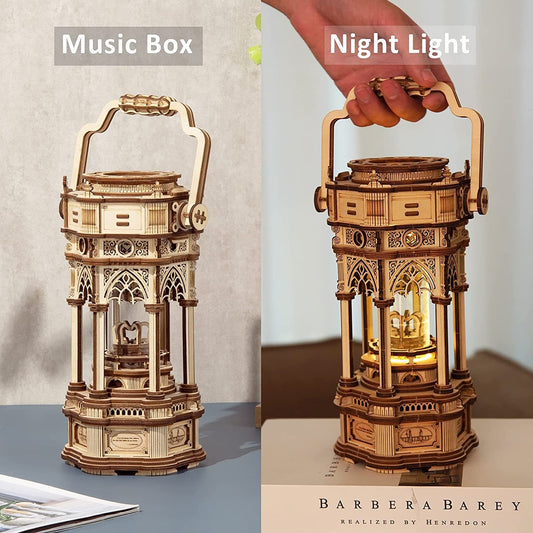 Boîte à Musique en Bois 3D – ROKR Lanterne Victorienne à Assembler