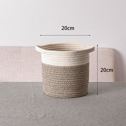 Panier de Rangement Tressé – Vêtements, Jouets, Câbles & Plus