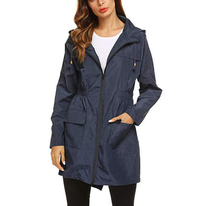 Veste imperméable femme – coupe-vent à capuche (S–XXL)