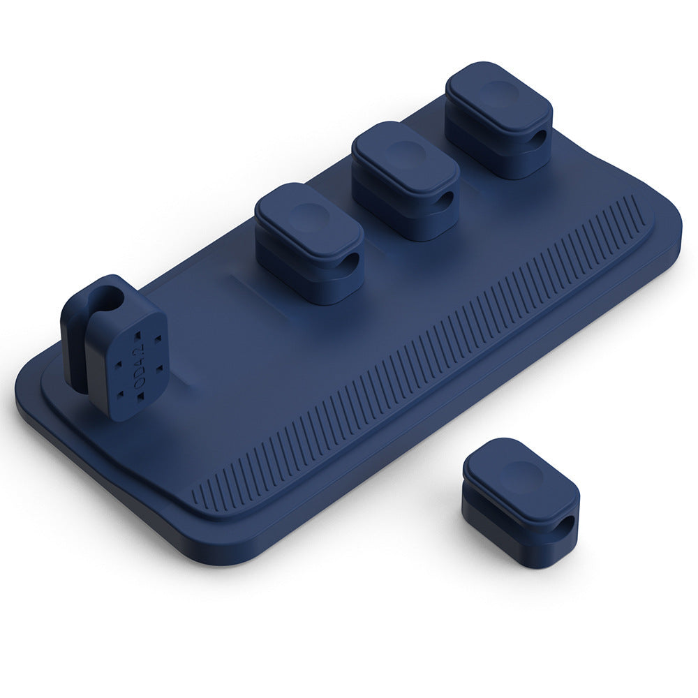 Organiseur Magnétique de Câbles – Support de Bureau en Silicone