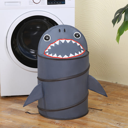 Panier de Rangement Pliable – Requin Gris (34×55 cm)