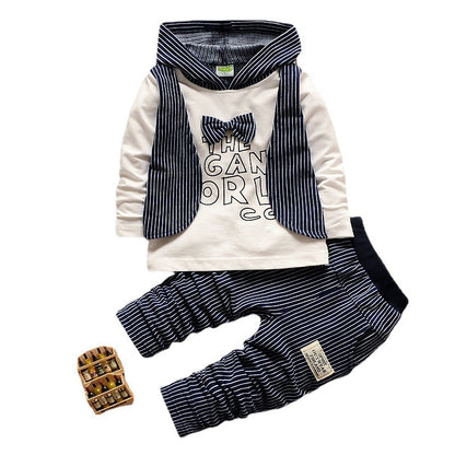 Ensemble 3 pièces garçon – Style coréen, chaud et confortable