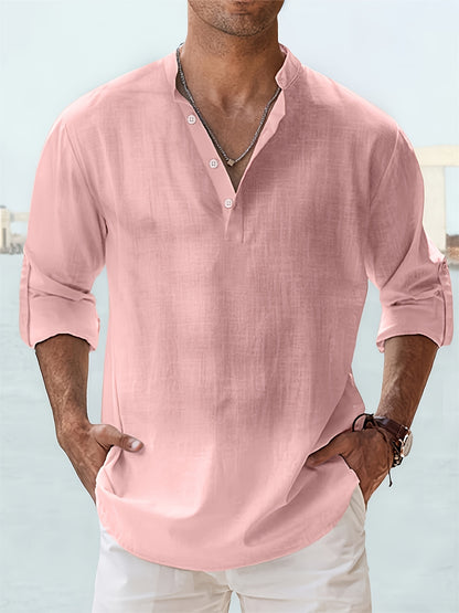 Chemise homme à manches longues – Respirante et élégante