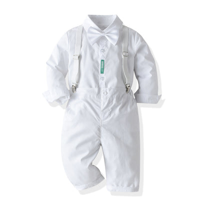 Costume enfant – chemise & salopette élégante
