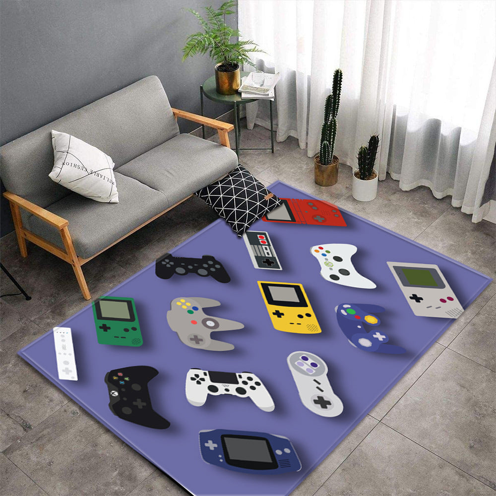 Tapis Gamer Rétro – Manettes Consoles (99×152 cm)