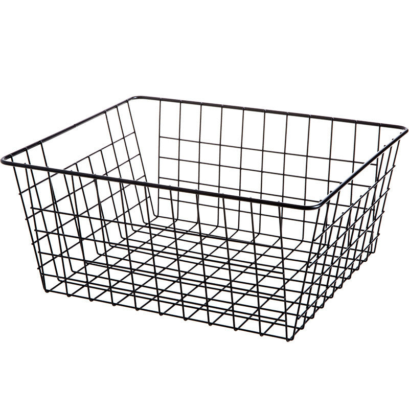 Panier de Rangement en Métal – Style Japonais pour Bureau ou Maison