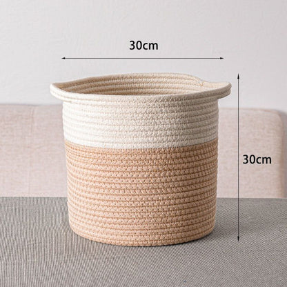 Panier de Rangement Tressé – Vêtements, Jouets, Câbles & Plus