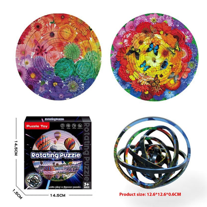 Puzzle 3D Rotatif – Jeu Éducatif Anti-Stress