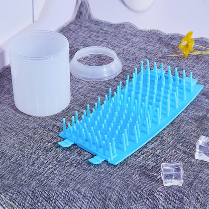 Gobelet nettoyeur de pattes pour animaux – brosse douce intégrée