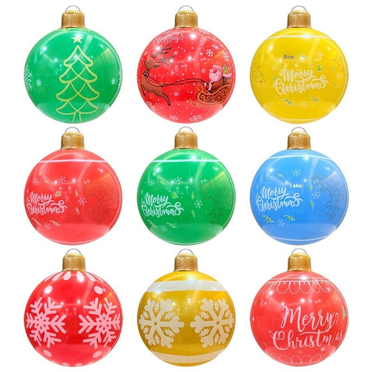 La boule de Noël gonflable