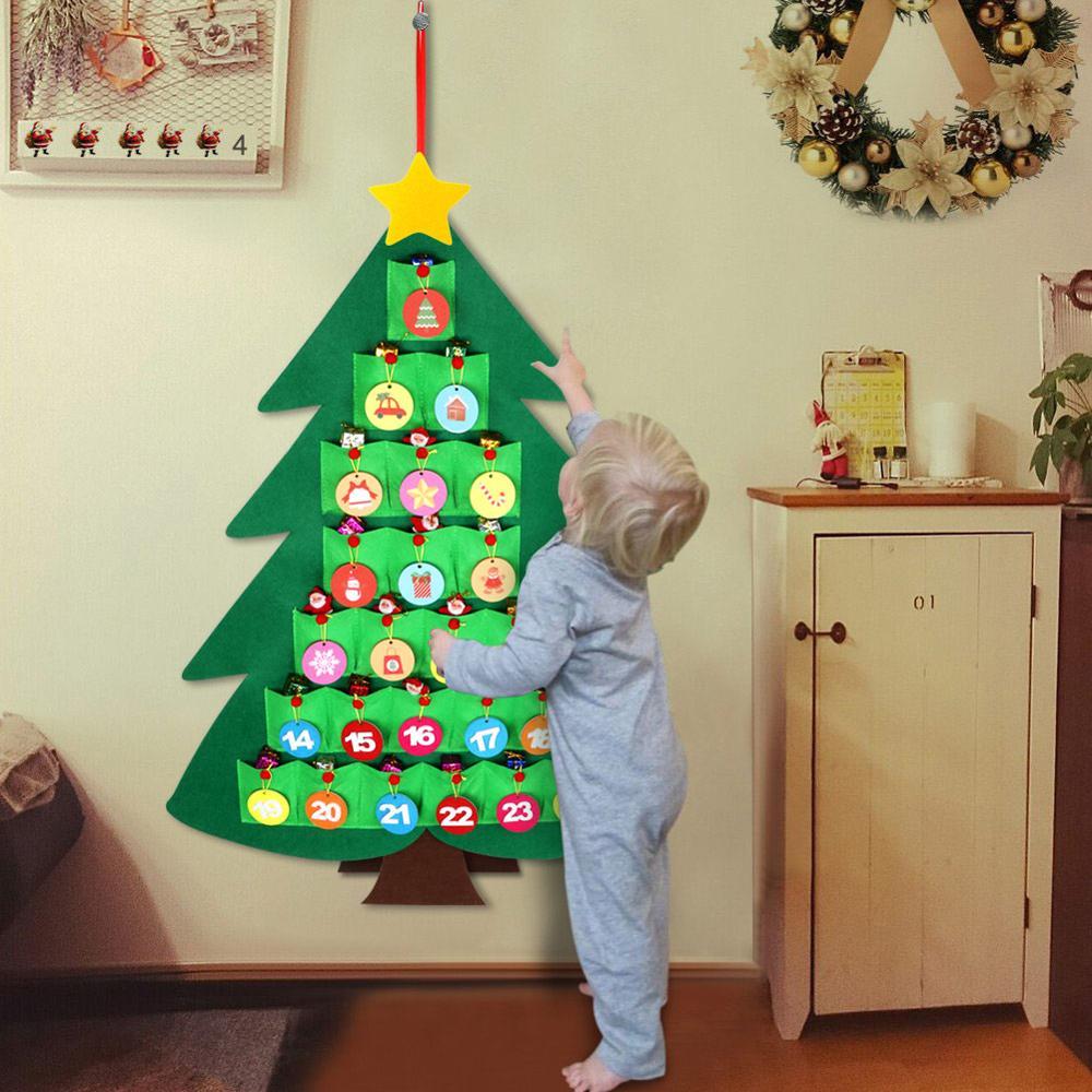 Sapin de Noël en Feutrine – Calendrier de l’Avent Décoratif