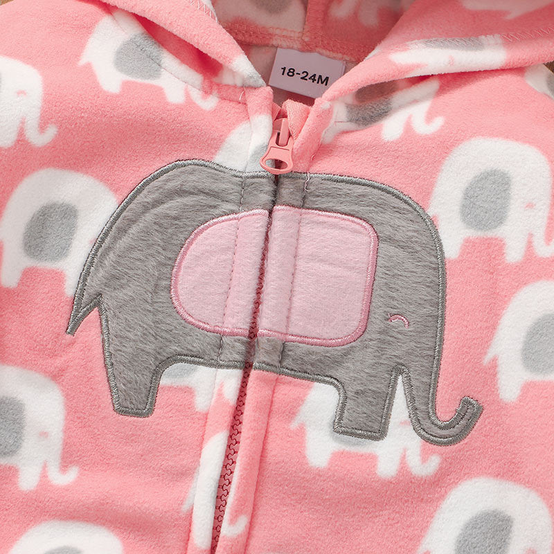 Veste Fille à Capuche Motif Animal – Automne Doux et Tendance