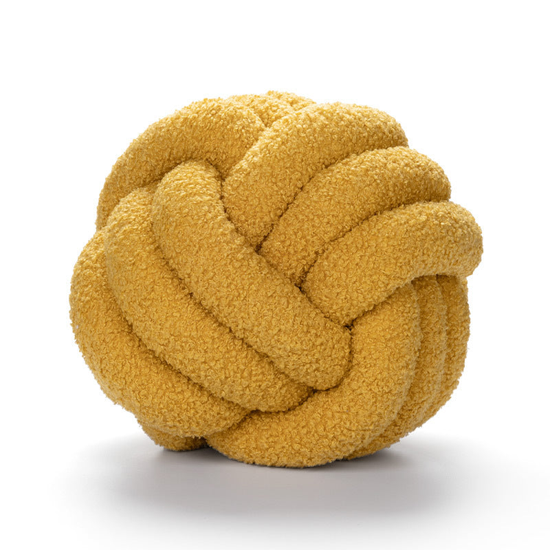Coussin Bouclé Rond – Style Nordique & Douillet