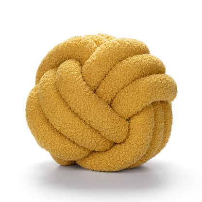 Coussin Bouclé Rond – Style Nordique & Douillet