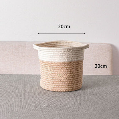 Panier de Rangement Tressé – Vêtements, Jouets, Câbles & Plus