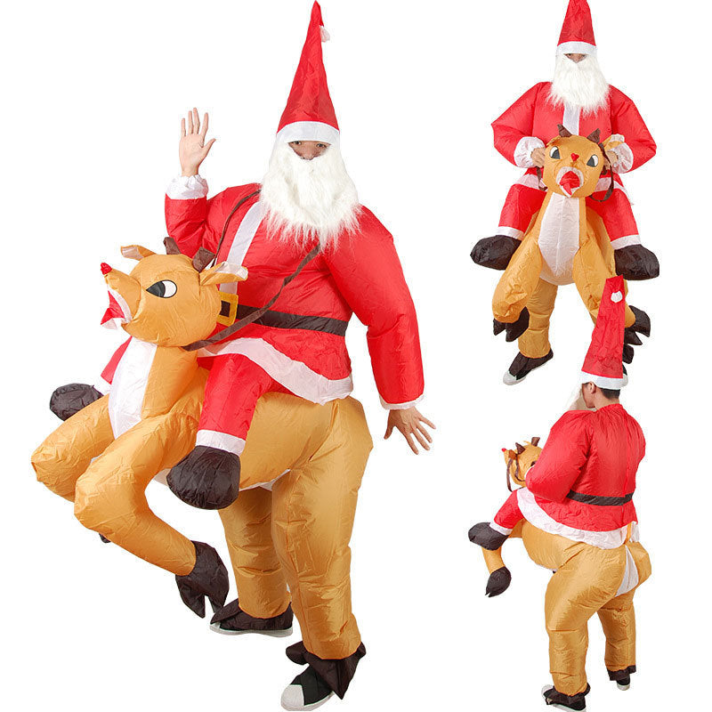Costume Gonflable de Noël – Père Noël Adulte avec Ventilateur USB