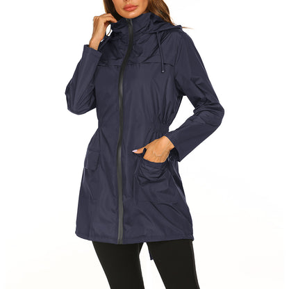 Veste imperméable femme – coupe-vent à capuche (S–XXL)