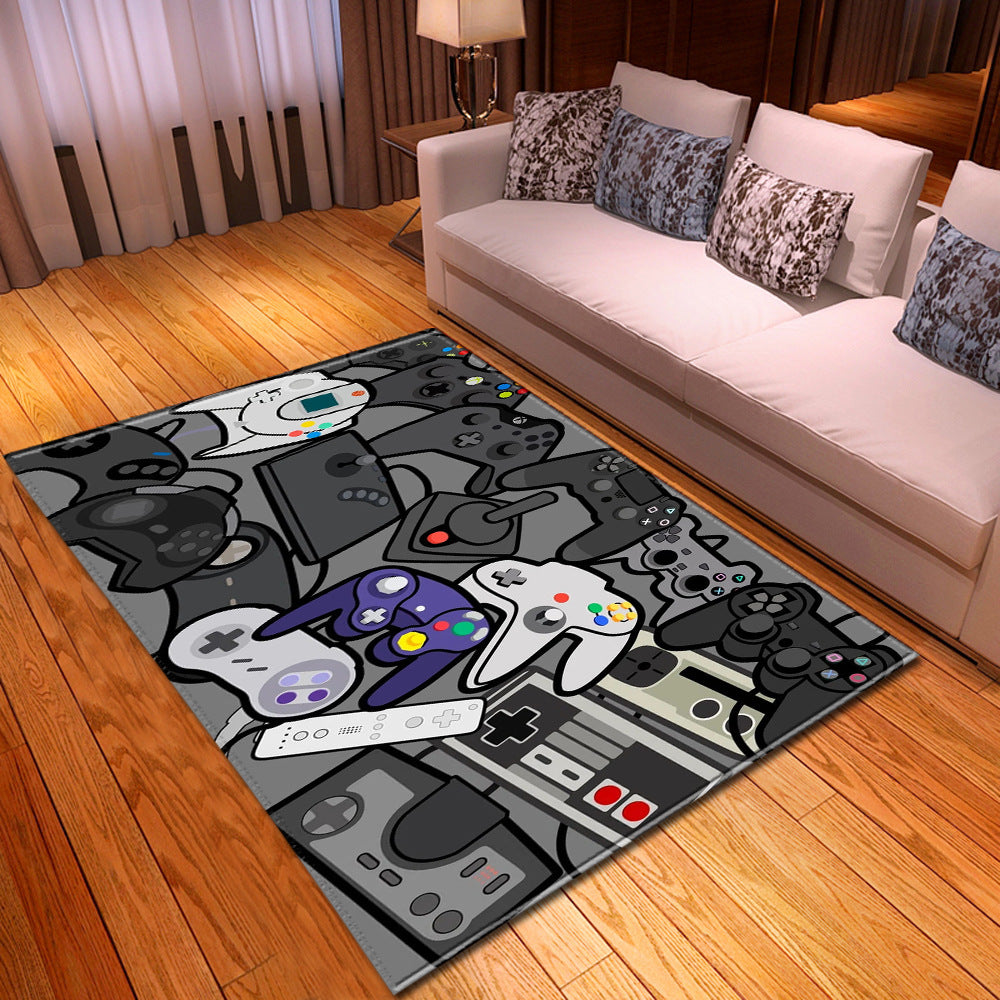 Tapis Gamer Rétro – Manettes Consoles (99×152 cm)