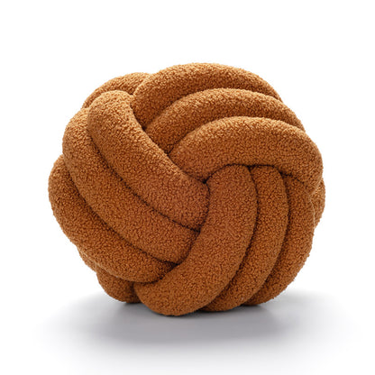 Coussin Bouclé Rond – Style Nordique & Douillet