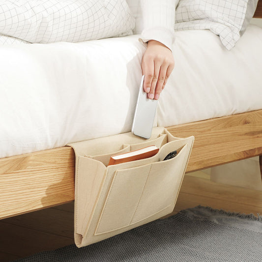 Poche de Rangement Suspendue pour Tête de Lit – Style Nordique