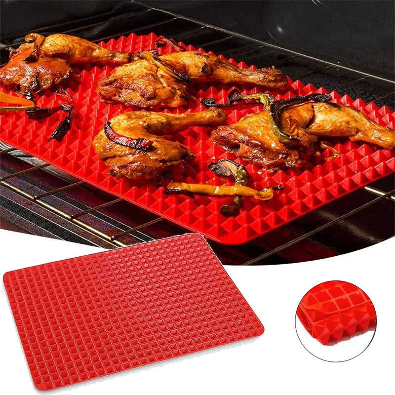 Tapis de Cuisson Pyramidal en Silicone – Antiadhésif & Résistant à la Chaleur