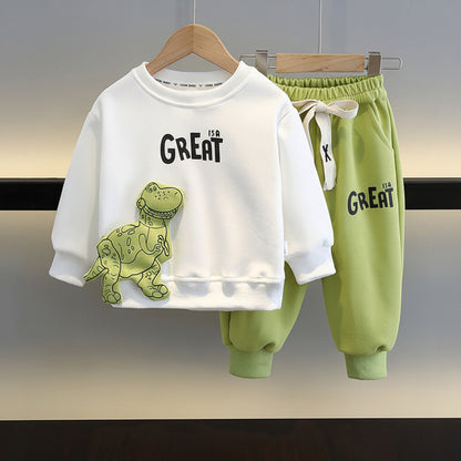 Ensemble Garçon Coréen – Pull et Pantalon Mode Enfant