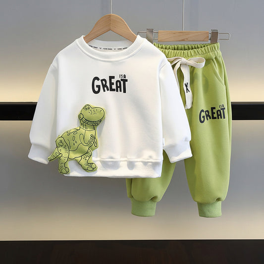 Ensemble Garçon Coréen – Pull et Pantalon Mode Enfant