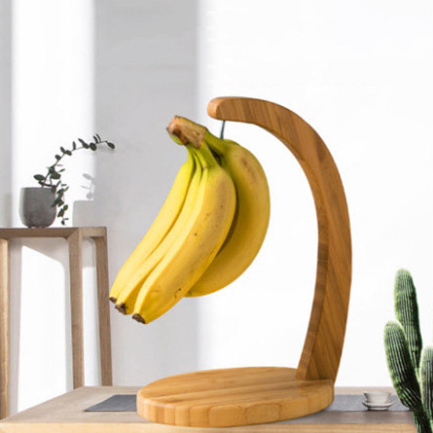 Support à Bananes en Bois – Porte-Fruits Élégant et Naturel