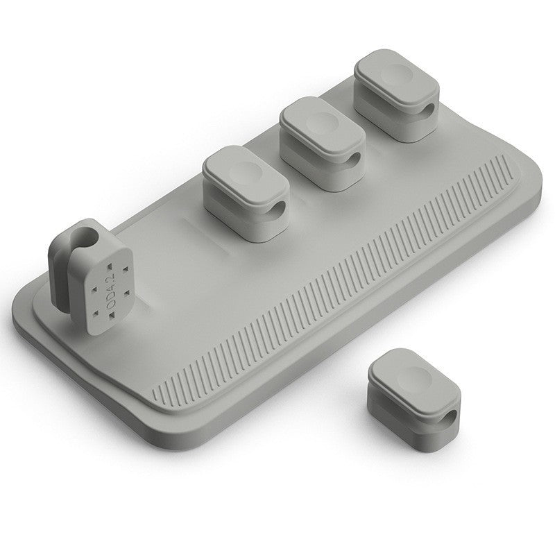 Organiseur Magnétique de Câbles – Support de Bureau en Silicone